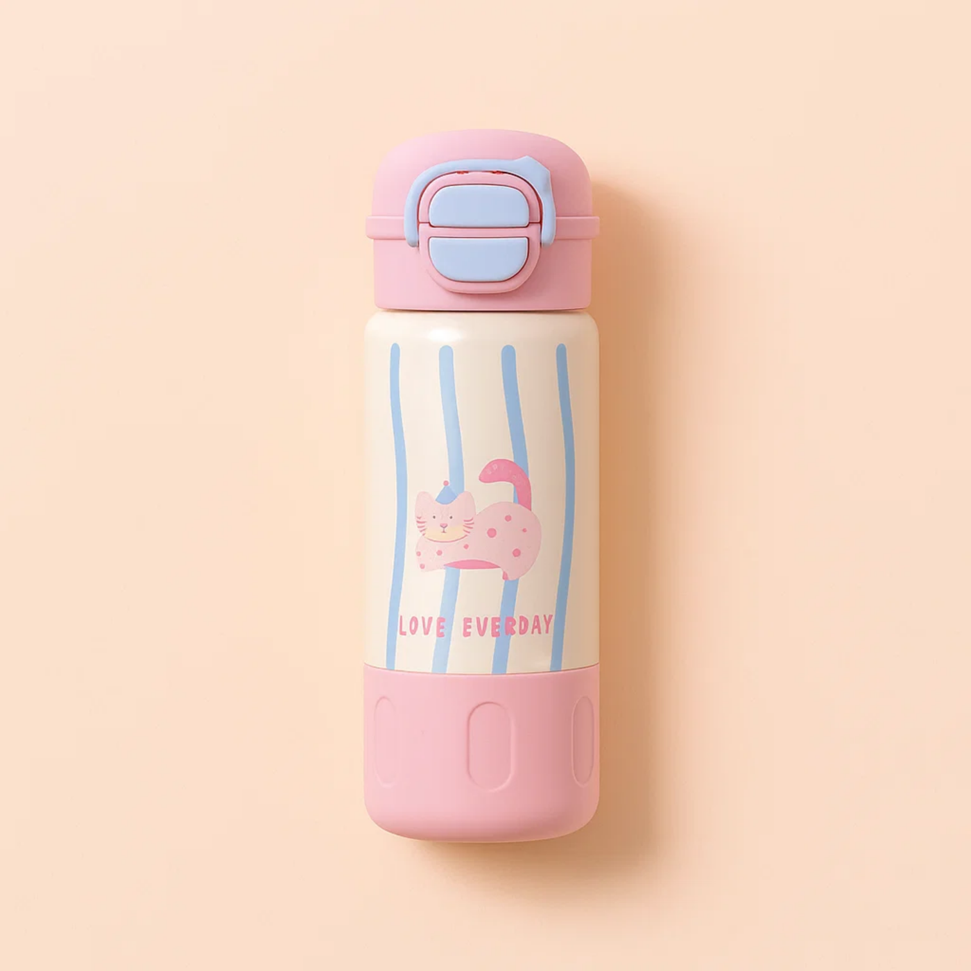 Pink Cat Love Stainless Steel Tumbler