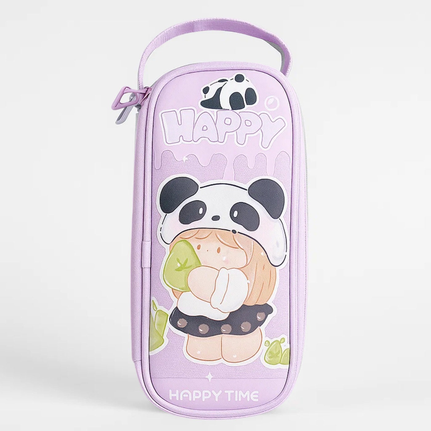 Panda Pencil Pouch - Purple