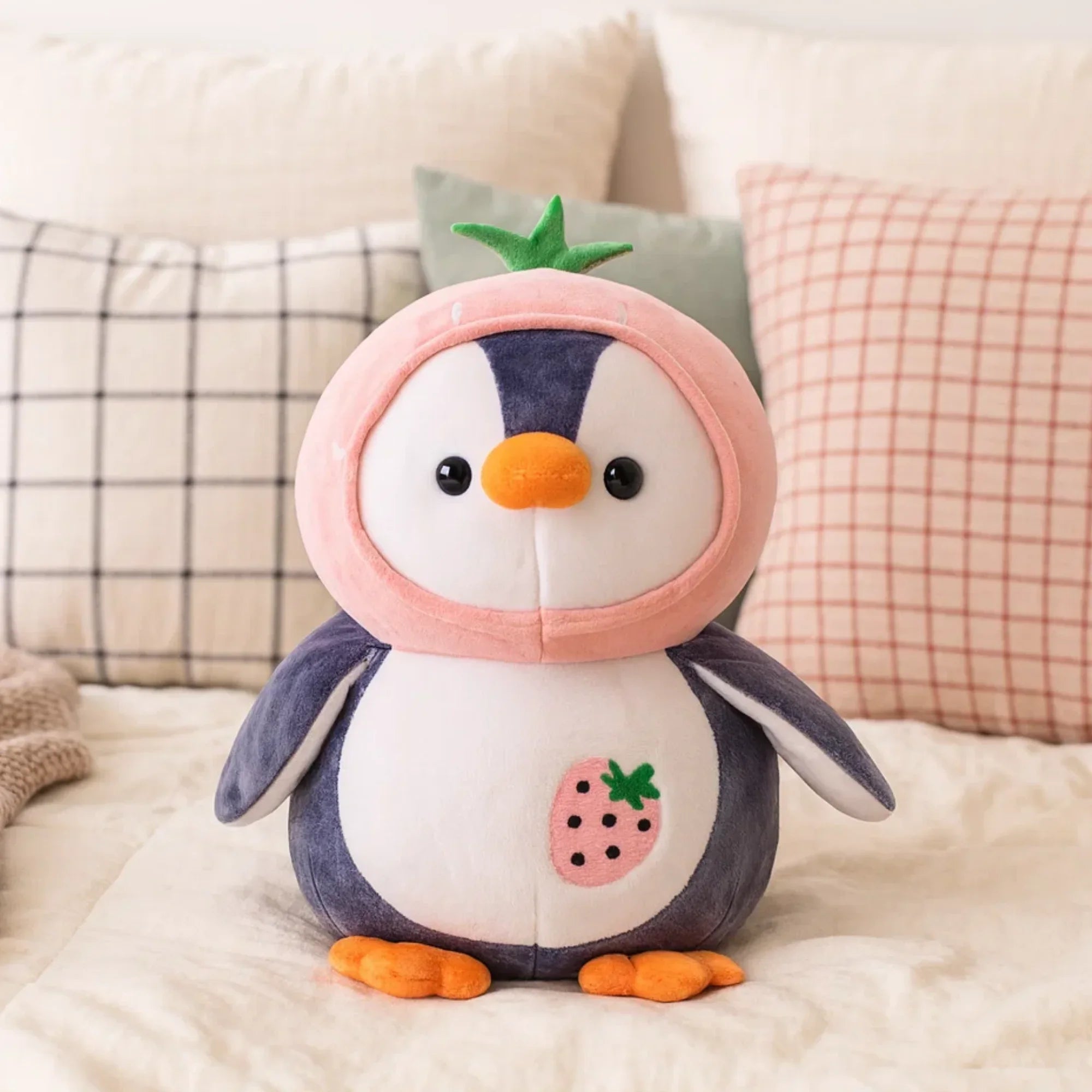 Cute Penguin Plush Toy Pink - Small