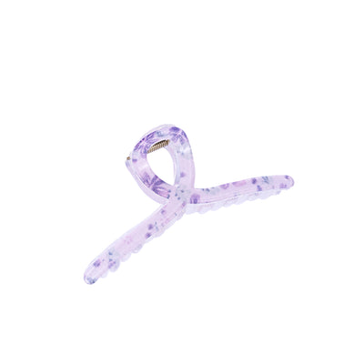 Korean Big Loop Hair Clutcher - Purple