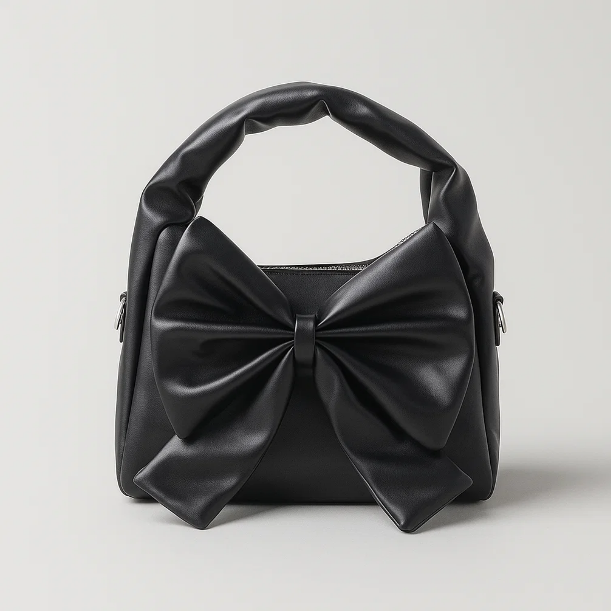 Cute Bow Sling Bag - Black