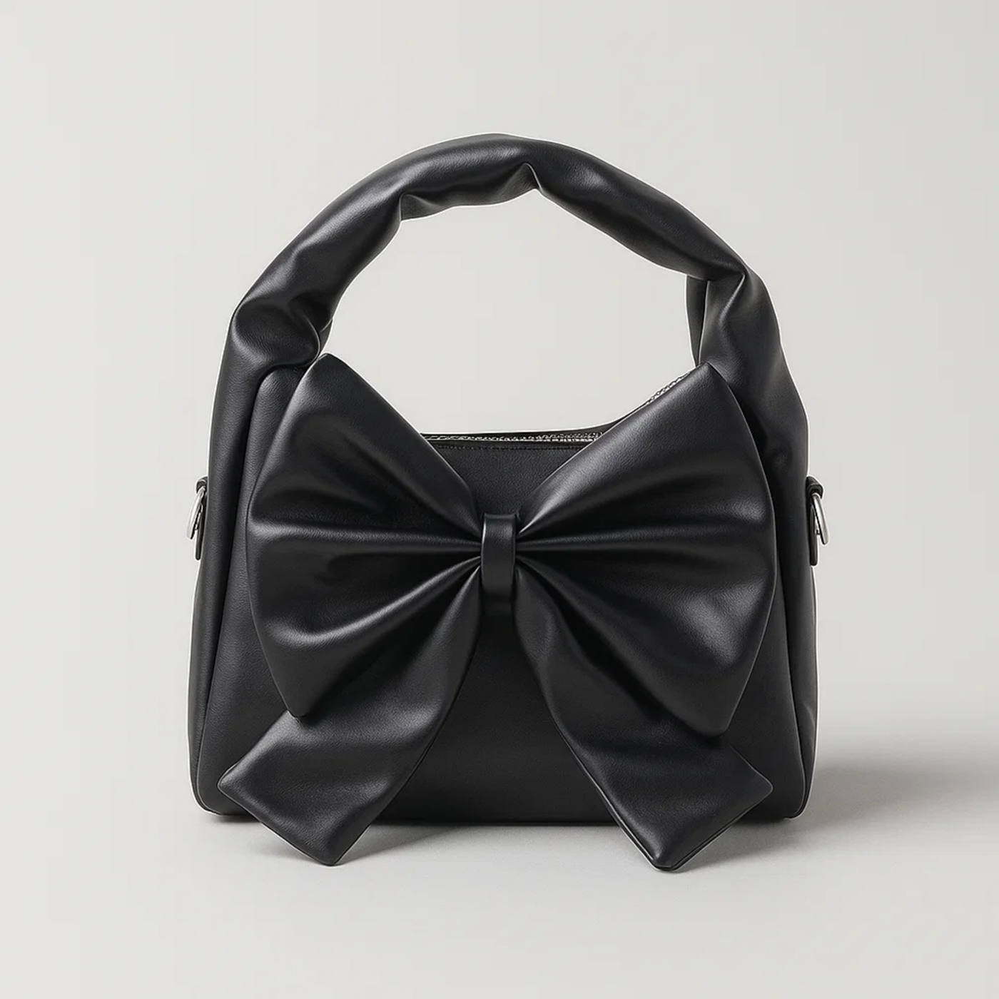 Cute Bow Sling Bag - Black