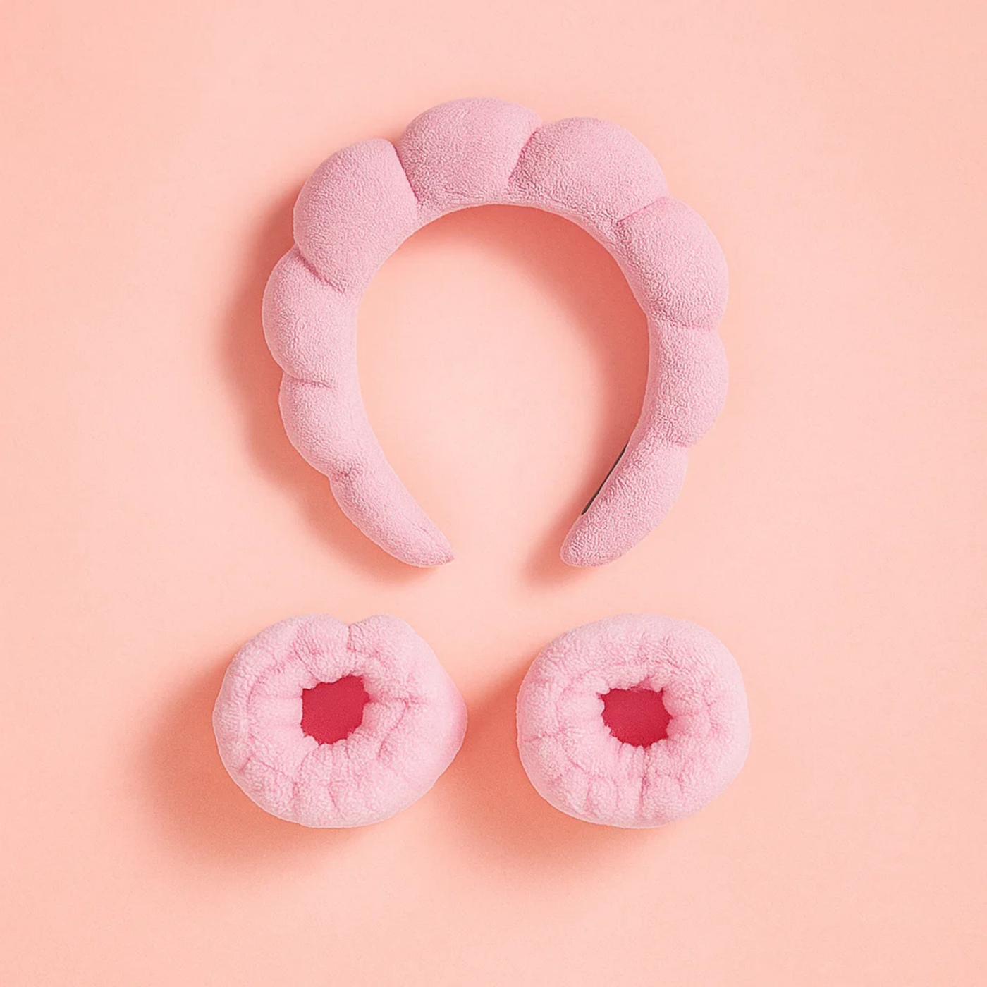 Pink Bubble Skincare Headband Hard