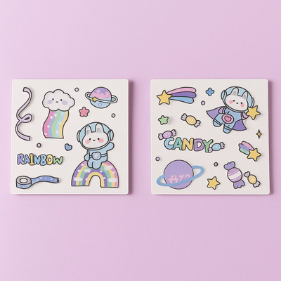 Cute Planet Sticker Set