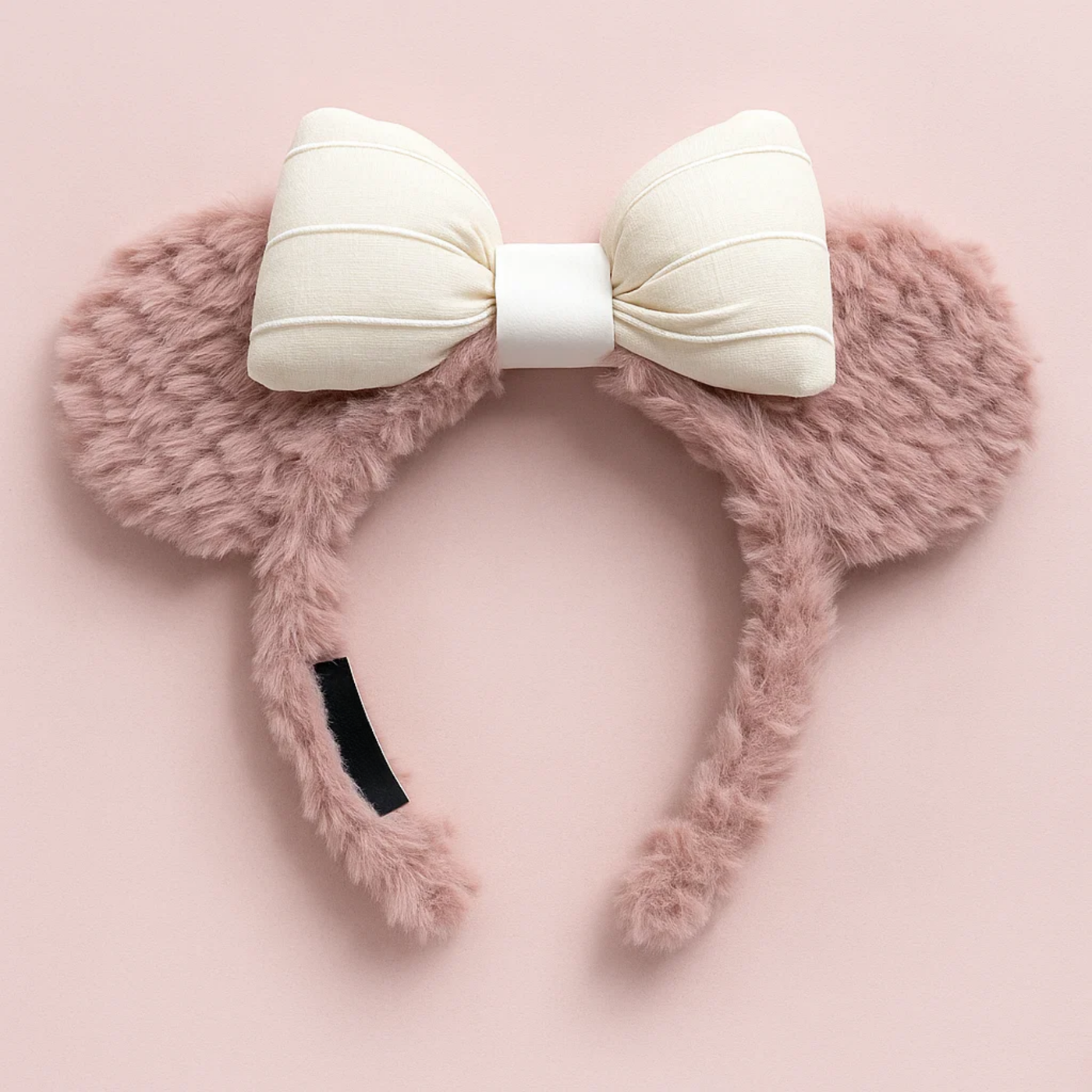 Mickey Ears With Bow Skincare Headband Pink Hard