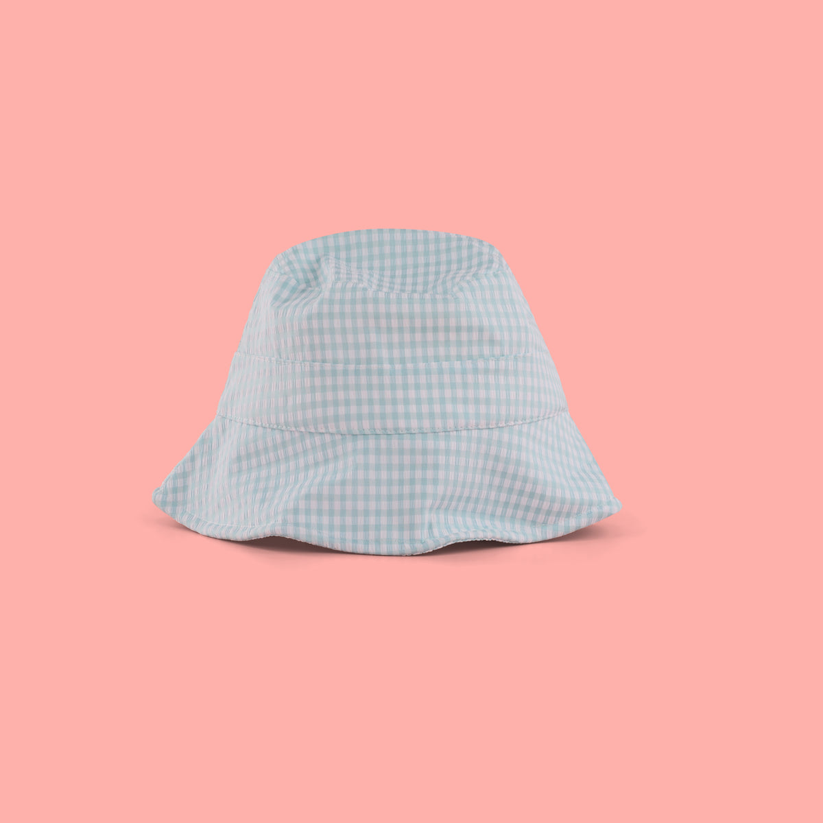 Gingham Bucket Hat - Blue