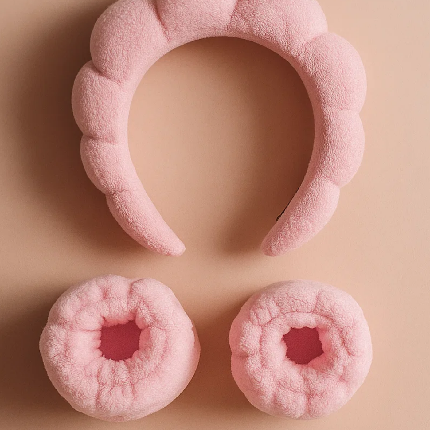 Pink Bubble Skincare Headband Hard