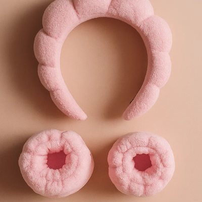 Pink Bubble Skincare Headband Hard