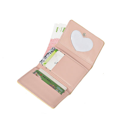Flower Puppy Wallet With Acrylic Charm