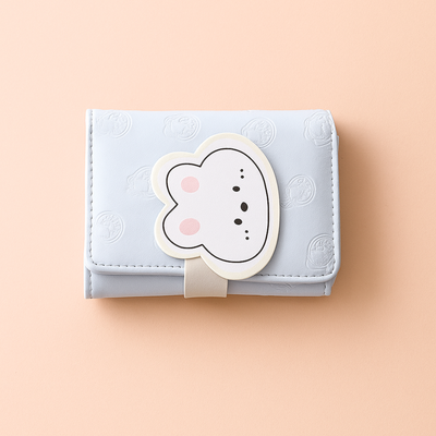 Blue 3D bunny wallet