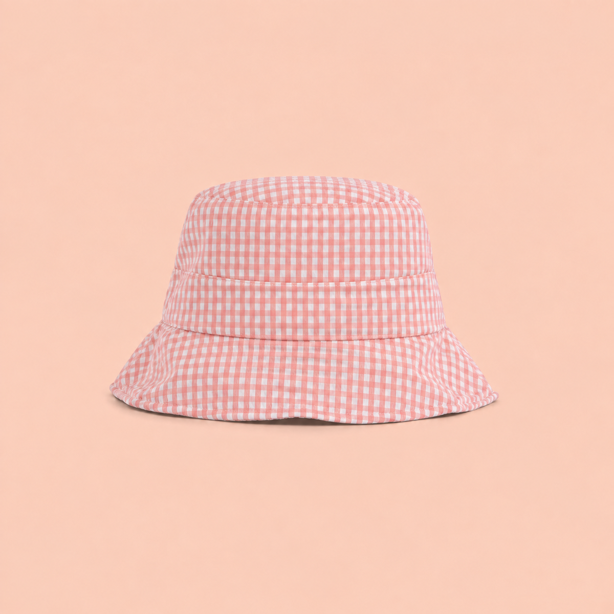 Gingham Bucket Hat - Pink