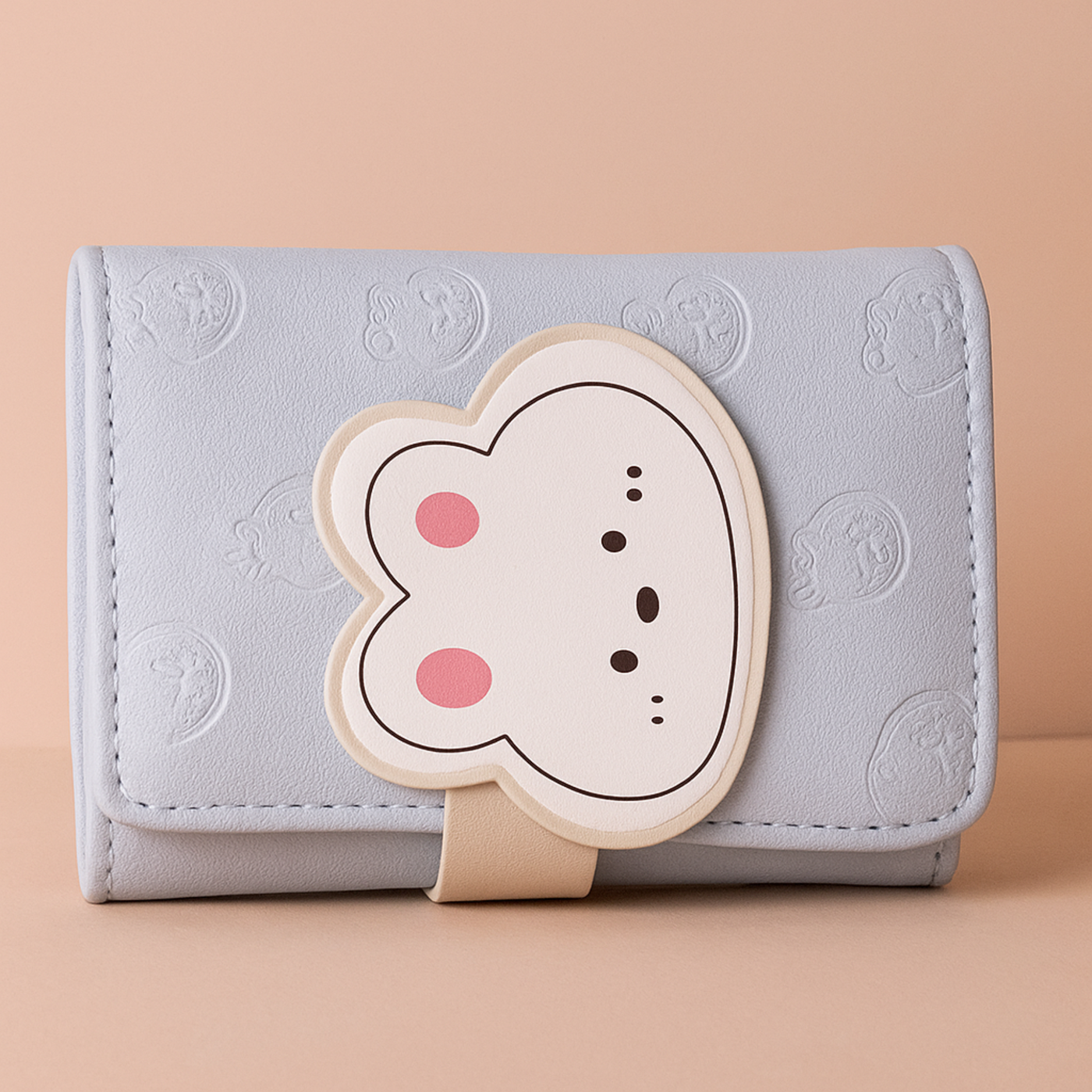 Blue 3D bunny wallet