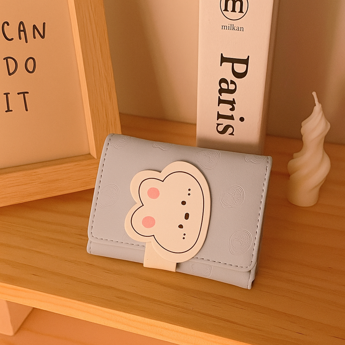 Blue 3D bunny wallet