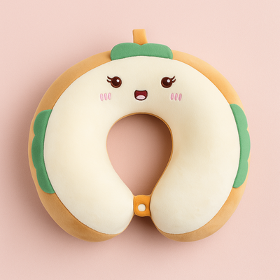 White Toastie Neck Pillow
