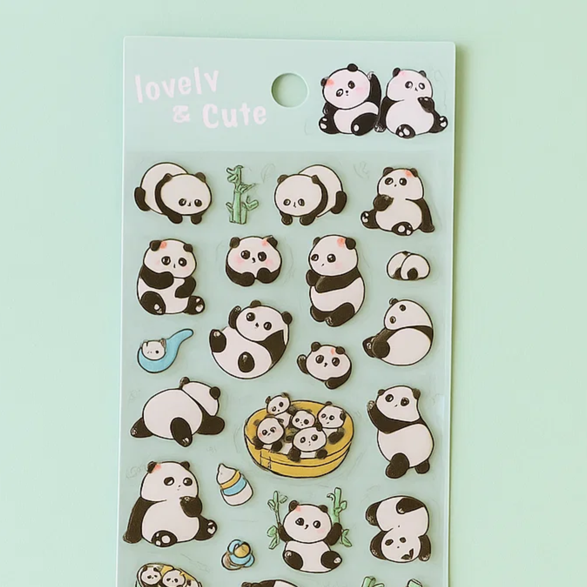 Lovely Sticker Sheet - Panda