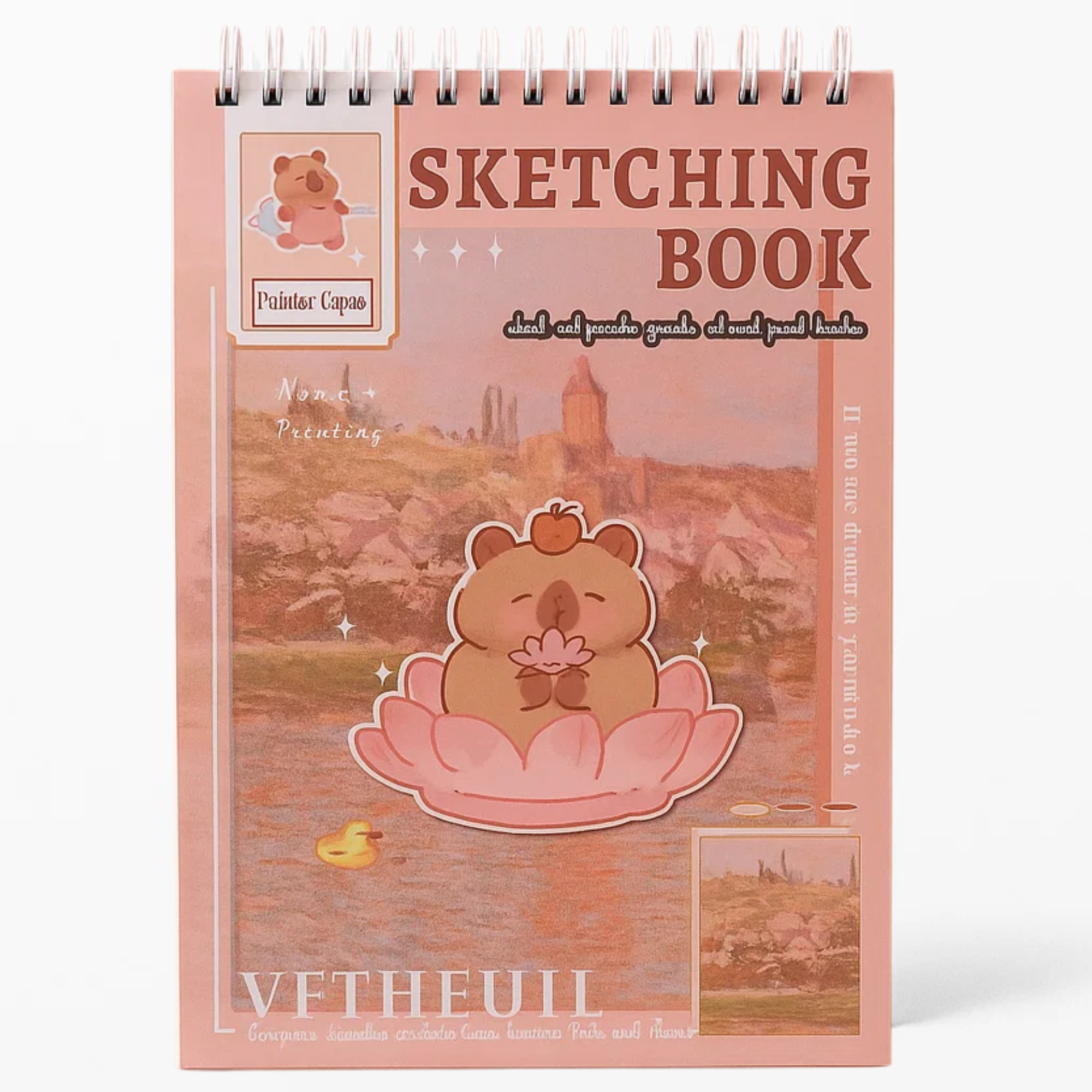 Capybara Sketching Book