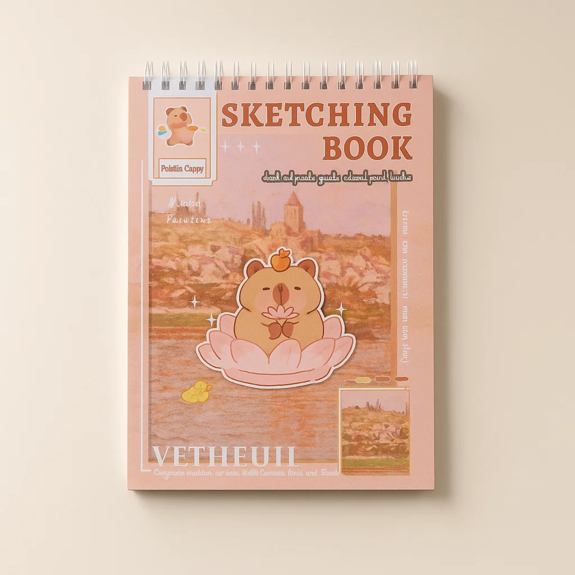 Capybara Sketching Book
