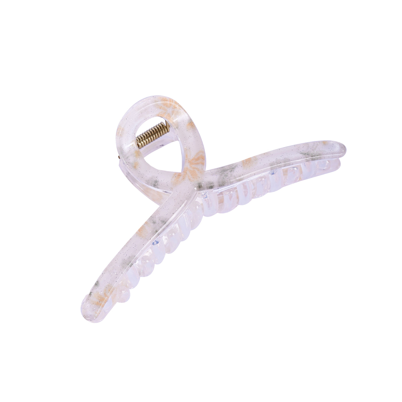 Korean Big Loop Hair Clutcher - Orange