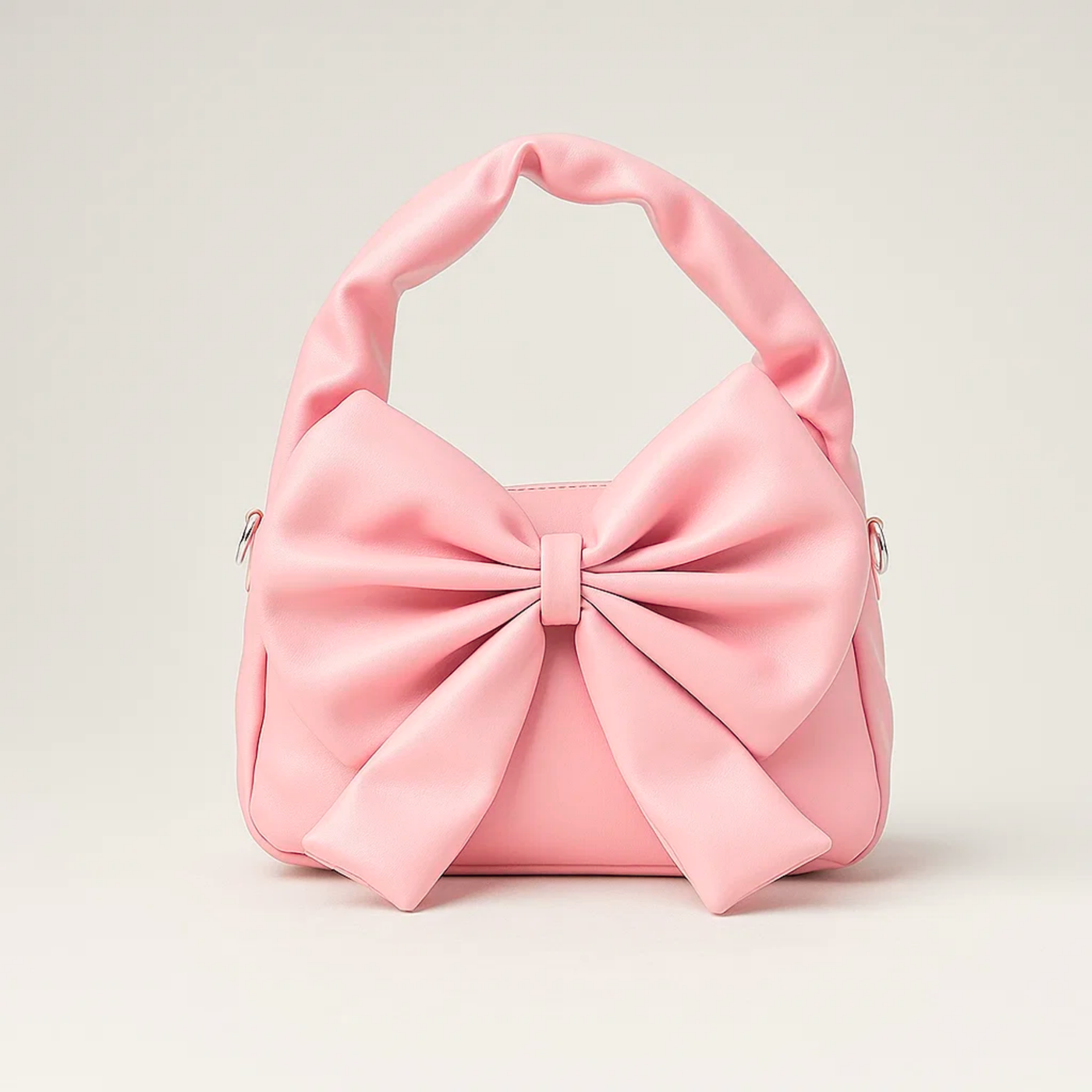 Cute Bow Sling Bag - Baby Pink
