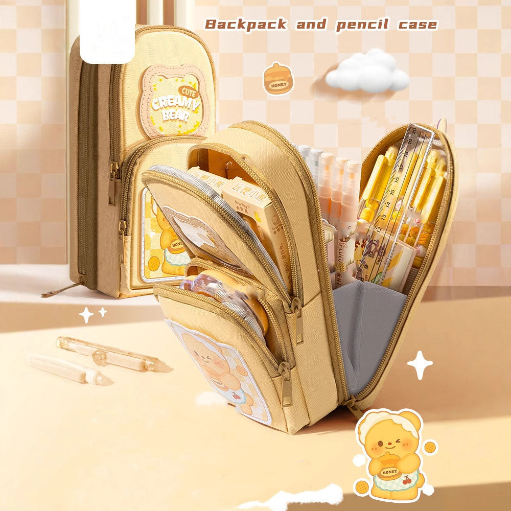 Bear Pencil Case Backpack