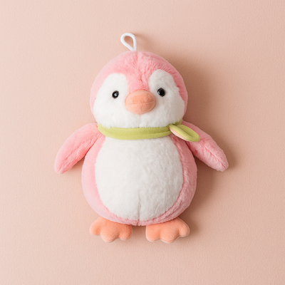 Muffler Penguin Plush Toy Pink -Small