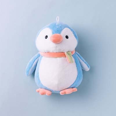 Muffler Penguin Plush Toy Blue -  Small