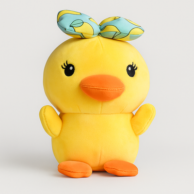 Lemon Bow Duck Plush Toy - Small