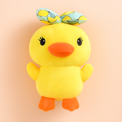 Lemon Bow Duck Plush Toy - Small