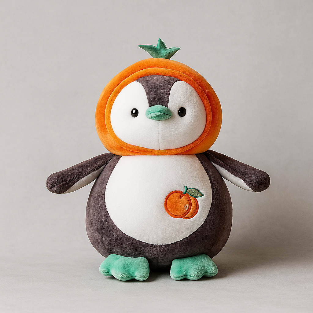 Cute Penguin Plush Toy Orange - Small