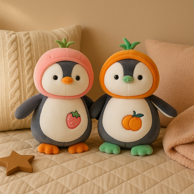 Cute Penguin Plush Toy Pink - Small