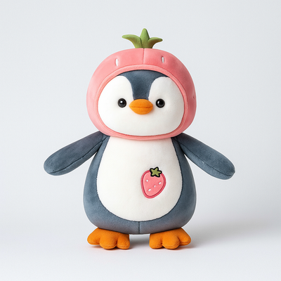 Cute Penguin Plush Toy Pink - Small