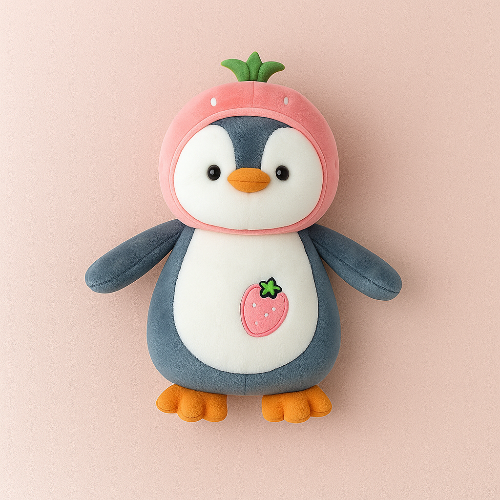 Cute Penguin Plush Toy Pink - Small