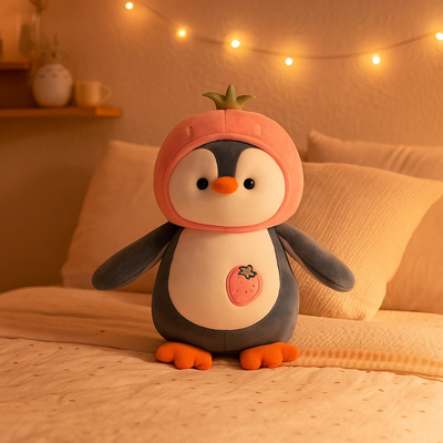 Cute Penguin Plush Toy Pink - Small