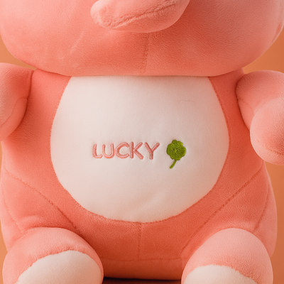 Lucky Elephant Plush Toy Pink -  Small