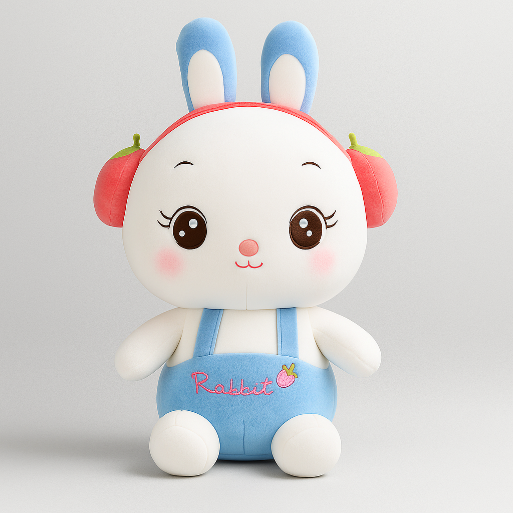 Headphone Rabbit Plush Toy Blue - Large
