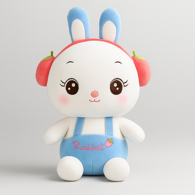 Headphone Rabbit Plush Toy Blue - Large
