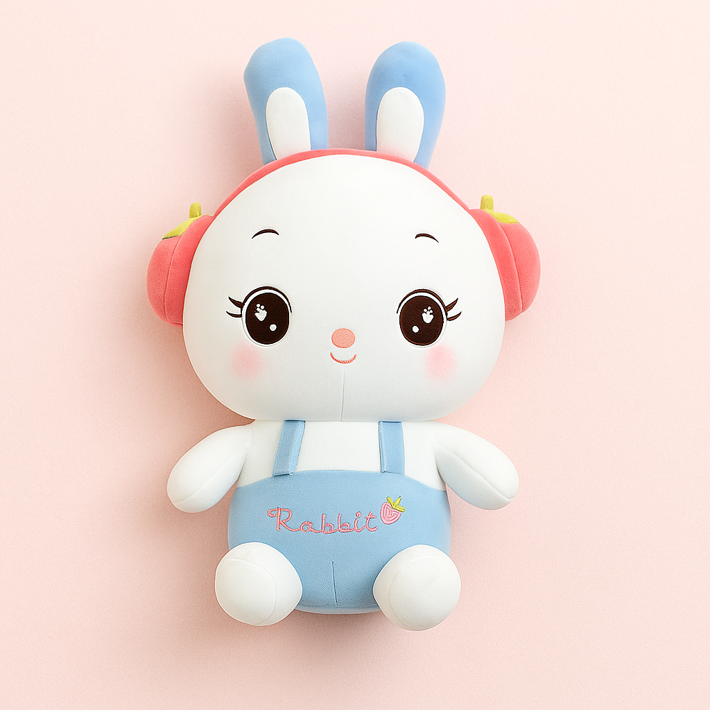 Headphone Rabbit Plush Toy Blue - Large