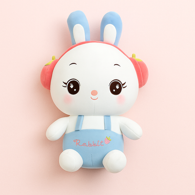 Headphone Rabbit Plush Toy Blue - Large