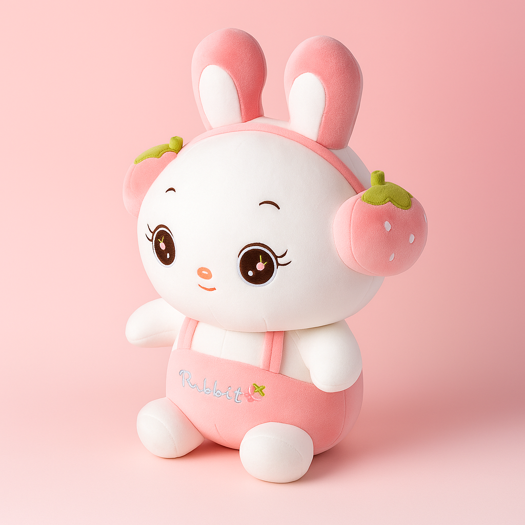 Headphone Rabbit Plush Toy Pink - Large