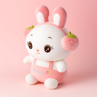 Headphone Rabbit Plush Toy Pink - Large