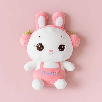 Headphone Rabbit Plush Toy Pink - Large