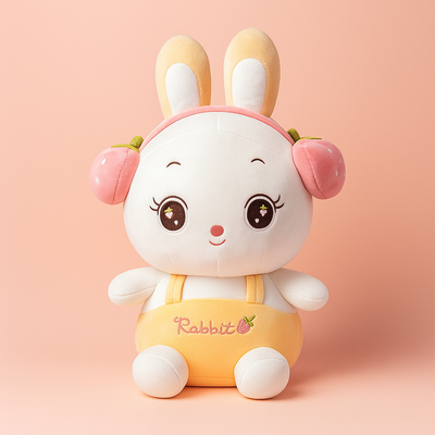 Headphone Rabbit Plush Toy Yellow - Large