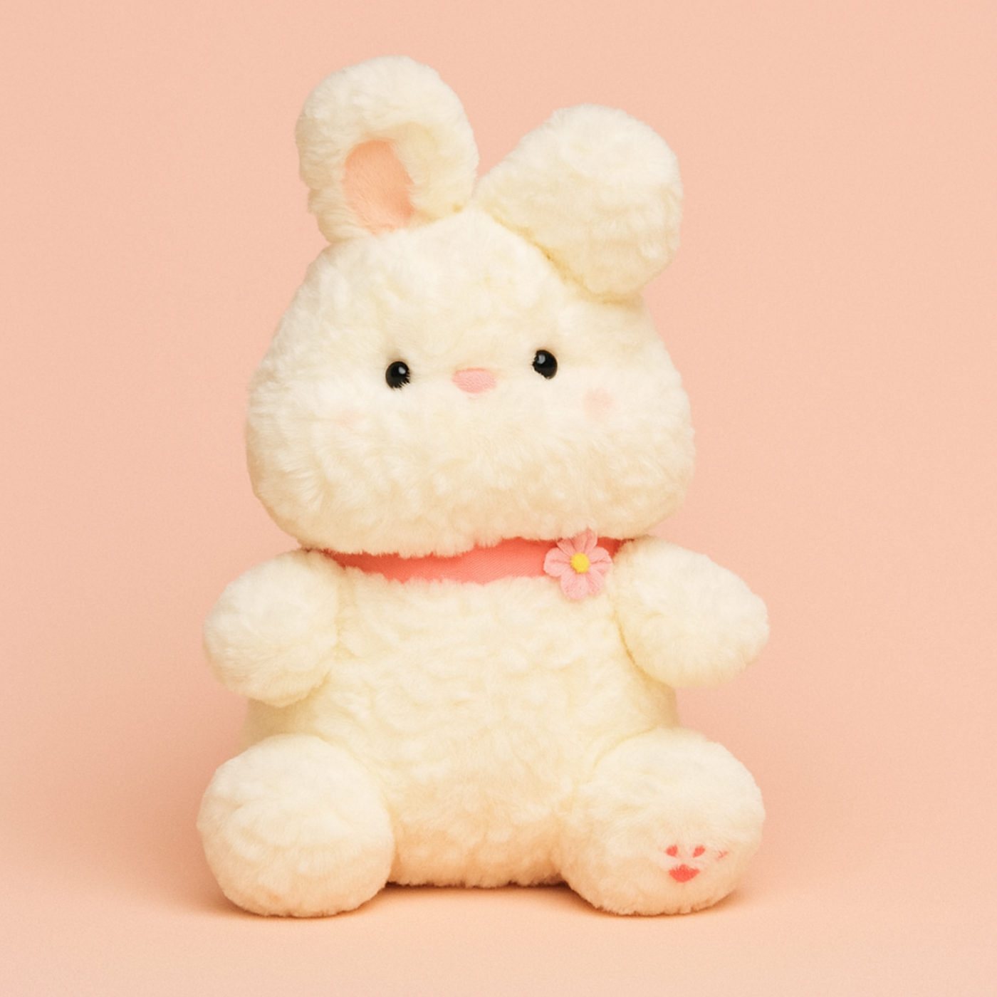Bunny with Pink Tie Plush Toy - Large