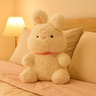 Bunny with Pink Tie Plush Toy - Large