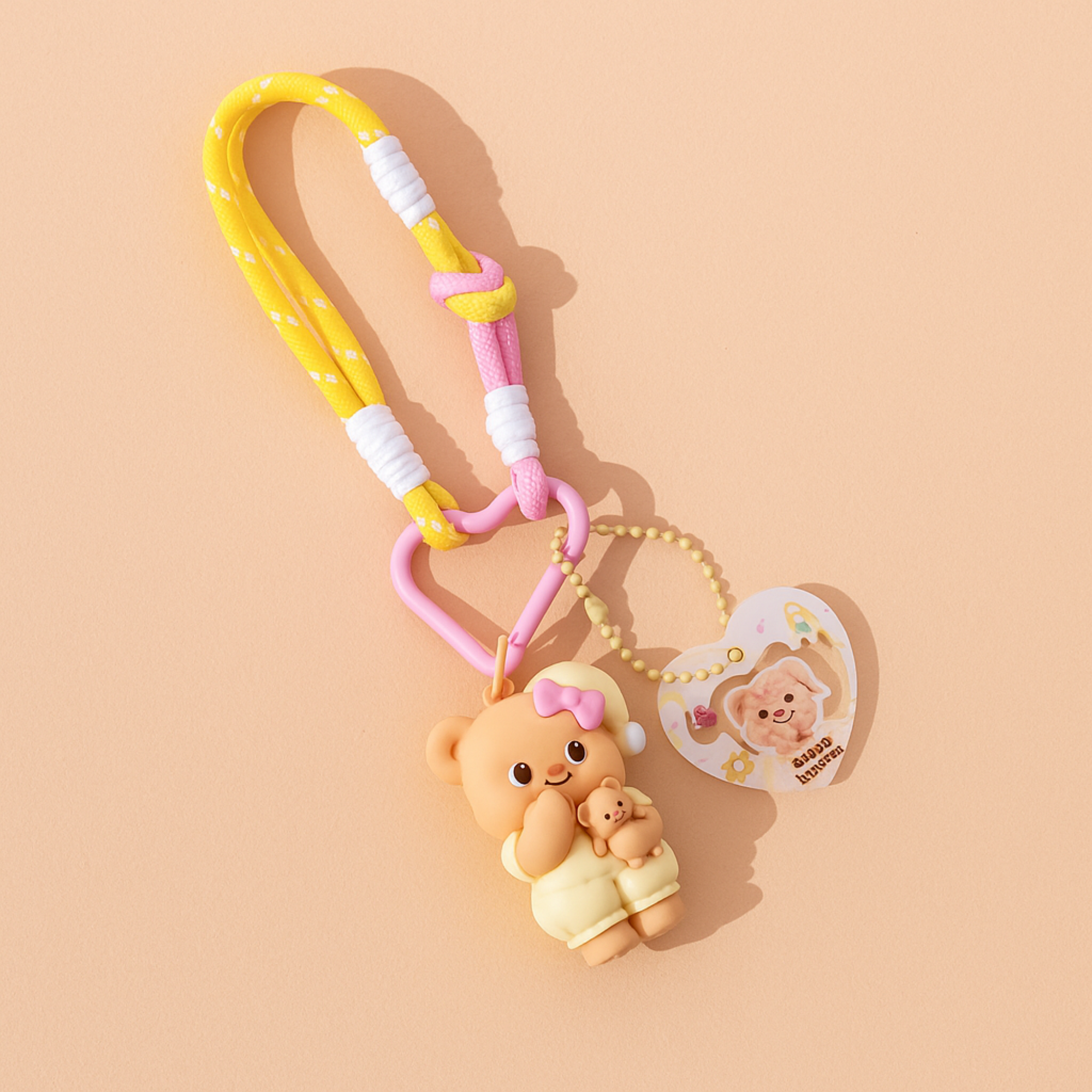 Butterbear with Butter Baby Silicone Keyring