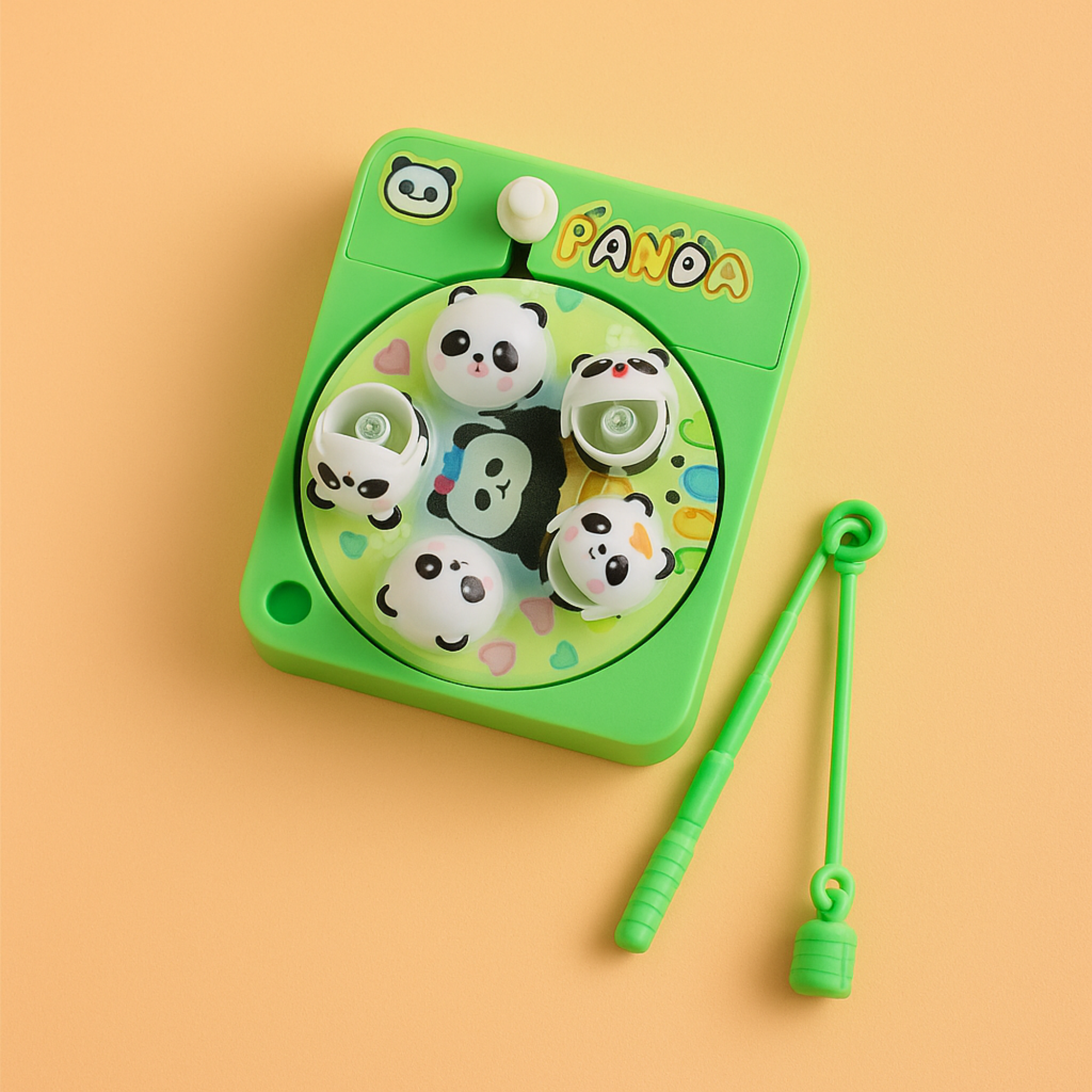 Panda Fishing Game Keyring