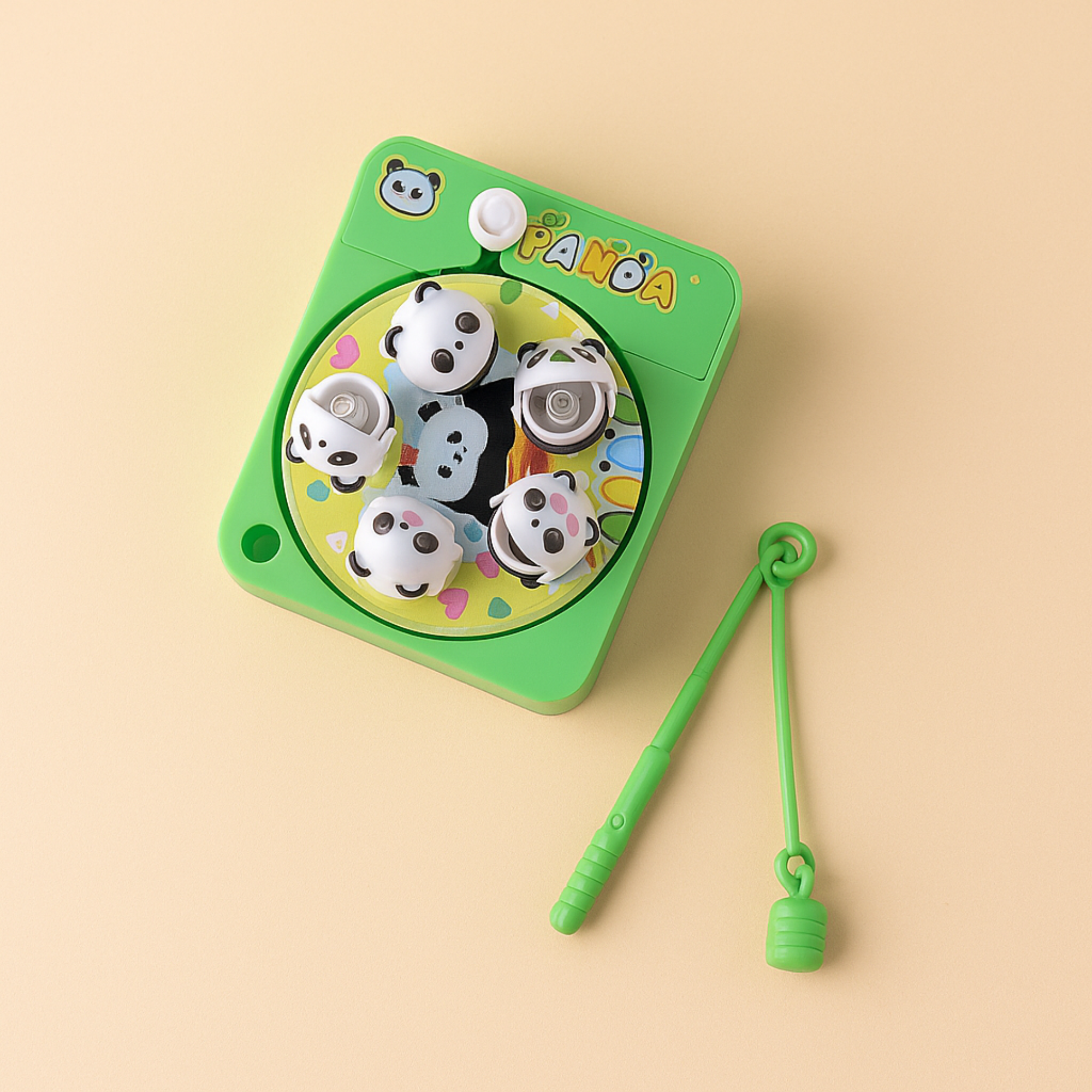 Panda Fishing Game Keyring