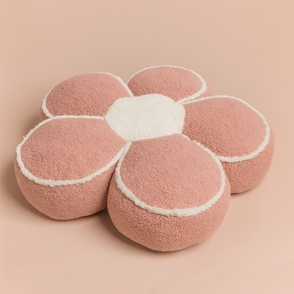 Soft Flower Pillow Pink