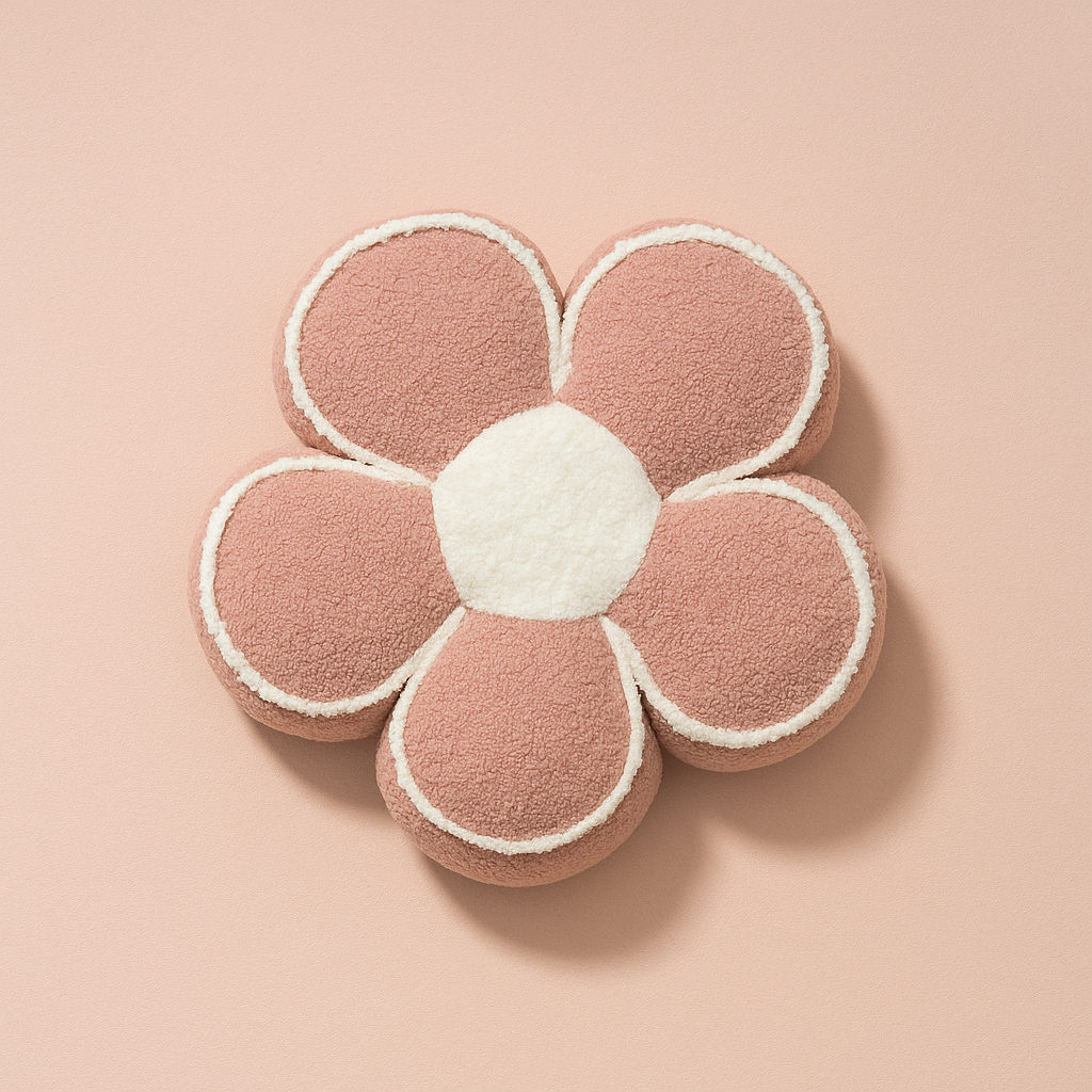 Soft Flower Pillow Pink