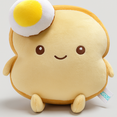 Egg Toastie Plushie Cushion
